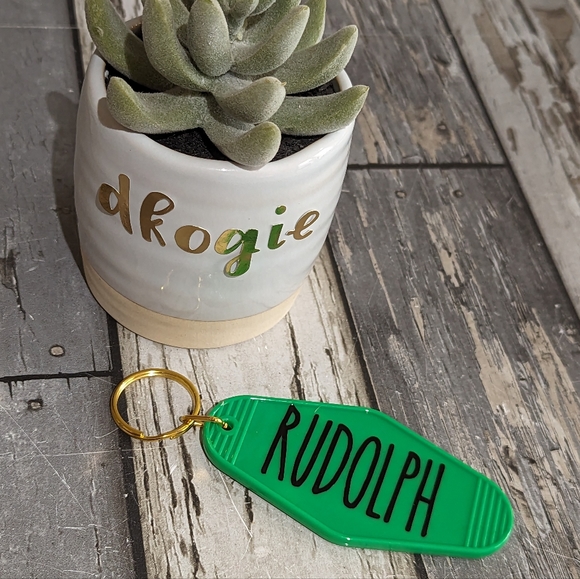 Hand Crafted Accessories - 2 for $4 Item: Rudolph Acrylic Retro Motel Keychain NEW!